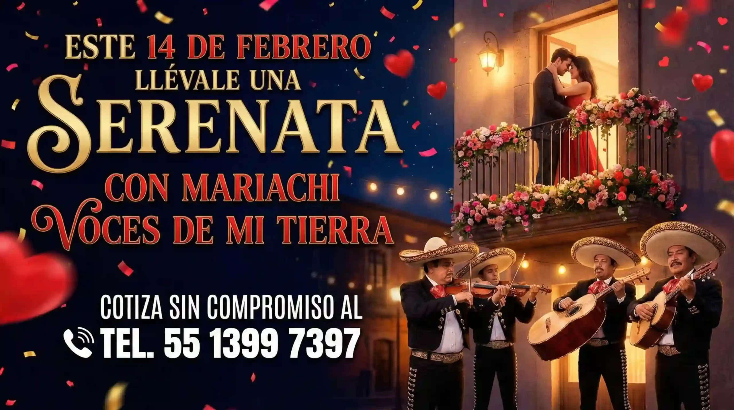 Serenatas 14 de febrero Cuautitlán con Mariachi Voces de Mi Tierra Mariachis 14 de febrero Cuautitlán